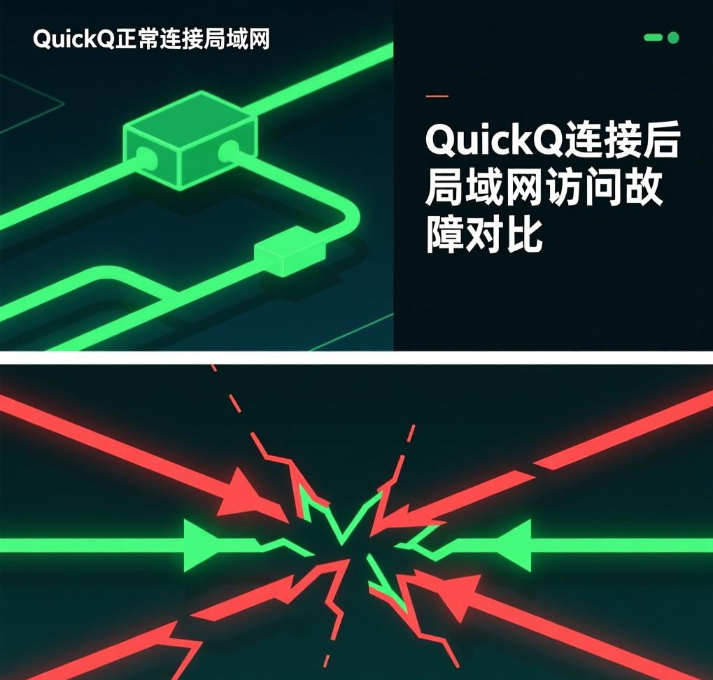QuickQ VPN连接后无法访问局域网资源